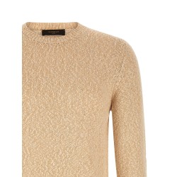 Two-tone yarn sweater