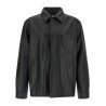 Nappa leather overshirt