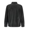 Nappa leather overshirt