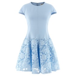 'Blue Crepe Lace' dress