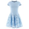 'Blue Crepe Lace' dress