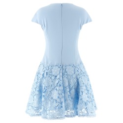 'Blue Crepe Lace' dress