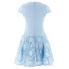 'Blue Crepe Lace' dress