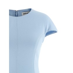 'Blue Crepe Lace' dress