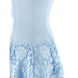 'Blue Crepe Lace' dress