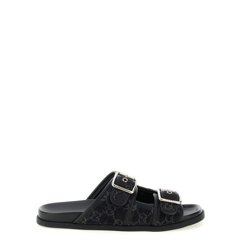 GG denim slides