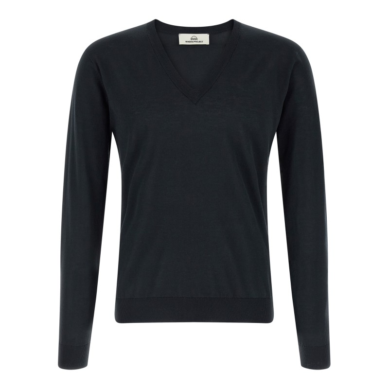 Cotton and silk sweater
