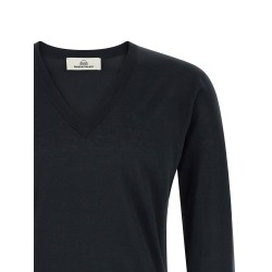 Cotton and silk sweater