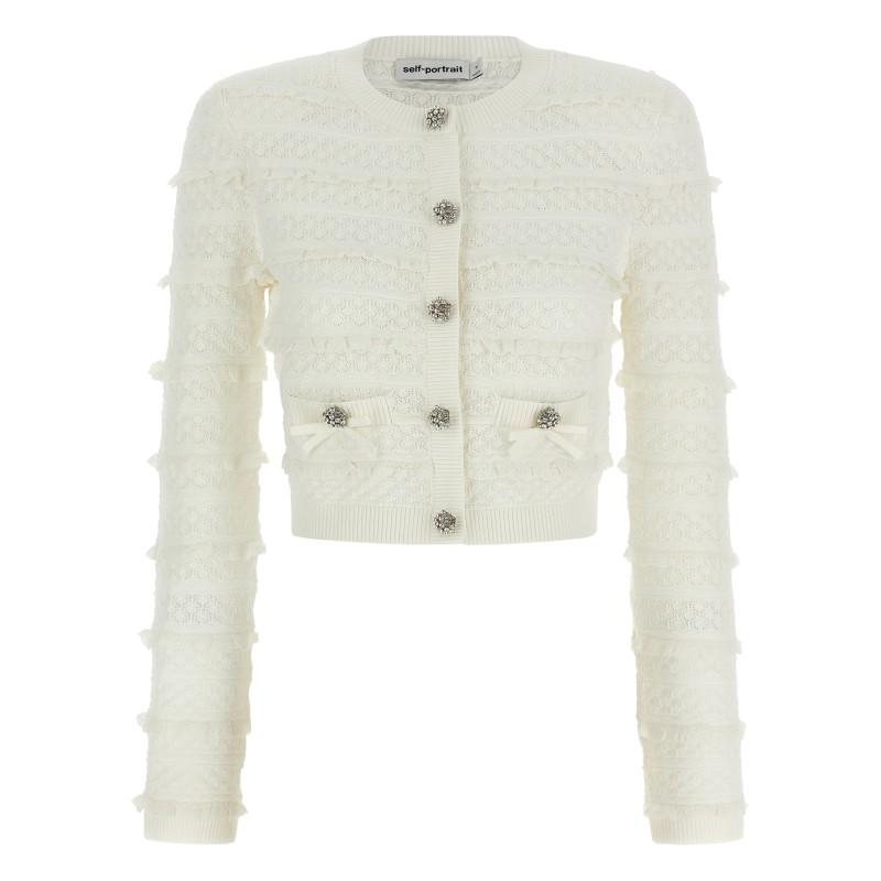 'Pointelle Diamante' cardigan