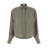 Sequin collar shirt