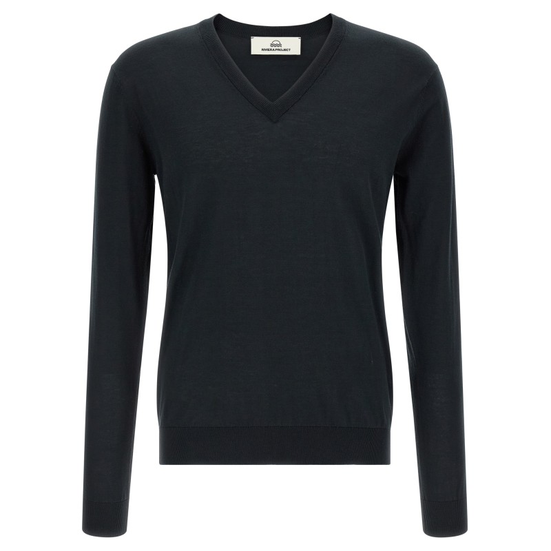 Cotton and silk sweater