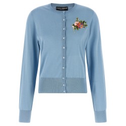 Floral embroidery cardigan