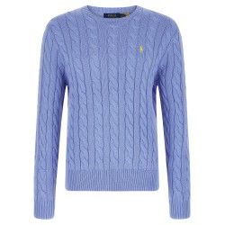Cotton braided sweater