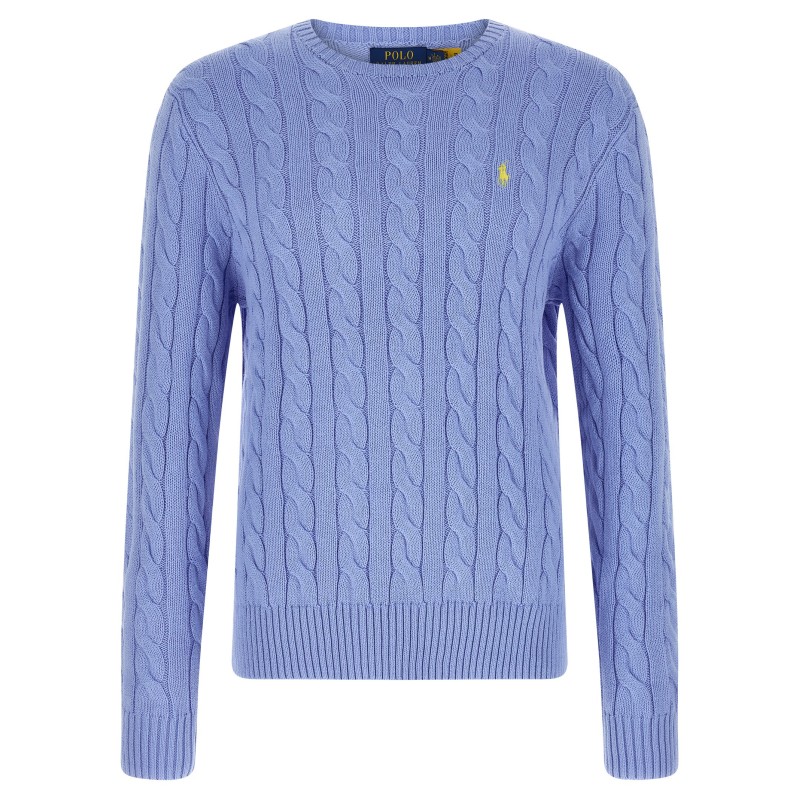 Cotton braided sweater