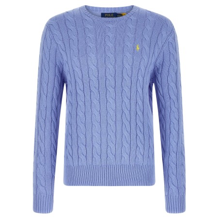 Cotton braided sweater