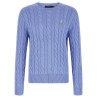 Cotton braided sweater