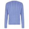 Cotton braided sweater