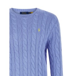 Cotton braided sweater