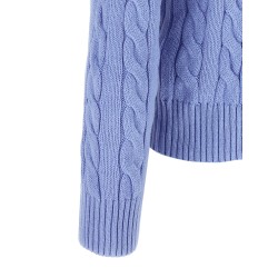Cotton braided sweater