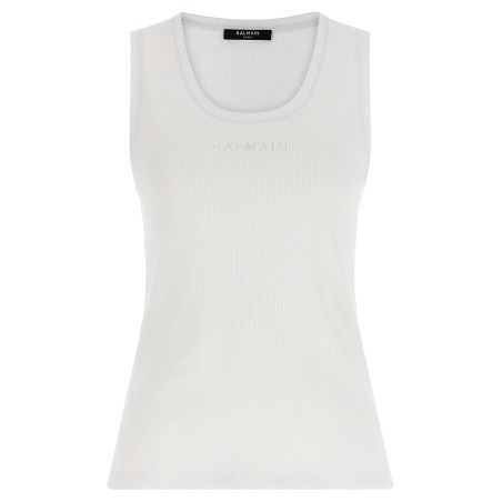 Logo embroidery tank top
