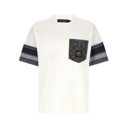 'Cargo' silk insert t-shirt