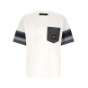 'Cargo' silk insert t-shirt