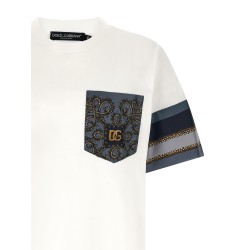 'Cargo' silk insert t-shirt