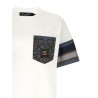 'Cargo' silk insert t-shirt