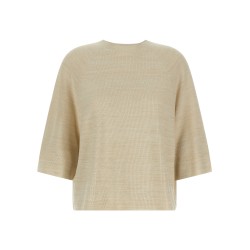 Lamé thread sweater