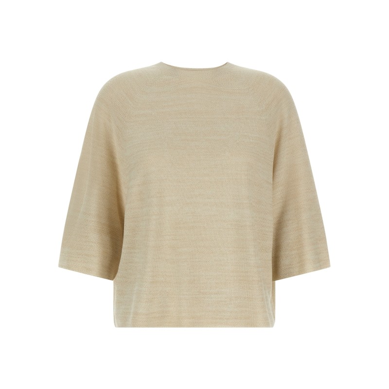 Lamé thread sweater