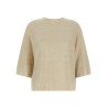 Lamé thread sweater
