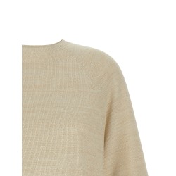 Lamé thread sweater