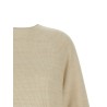 Lamé thread sweater