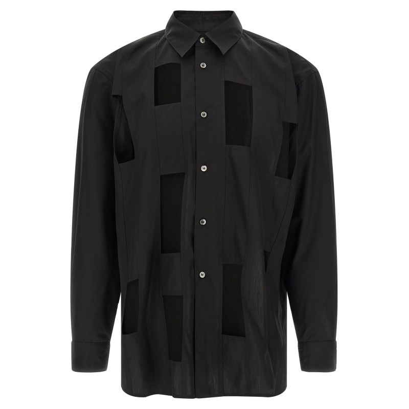 Geometric cut-out shirt