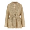 'Dazzling Net Embroidery' organza blazer