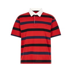 Striped polo shirt