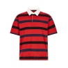 Striped polo shirt
