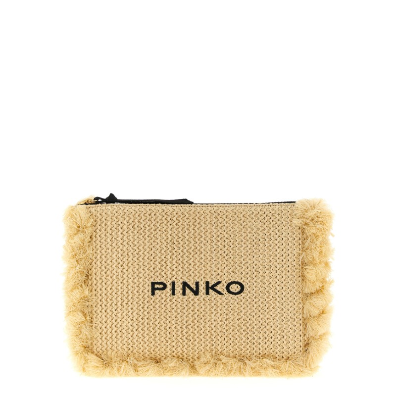 Raffia clutch