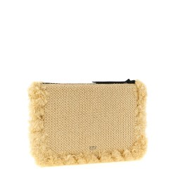 Raffia clutch