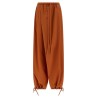 Diagonal draping pants