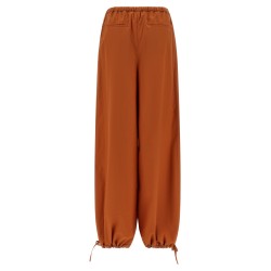 Diagonal draping pants