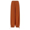 Diagonal draping pants