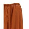 Diagonal draping pants