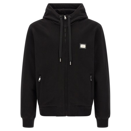 Logo plaque hoodie
