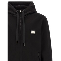 Logo plaque hoodie