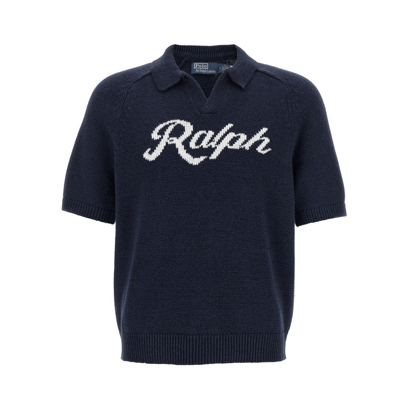 Intarsia logo sweater