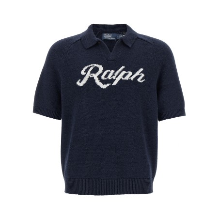 Intarsia logo sweater