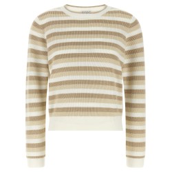 Striped cotton sweater