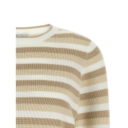 Striped cotton sweater