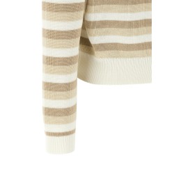 Striped cotton sweater